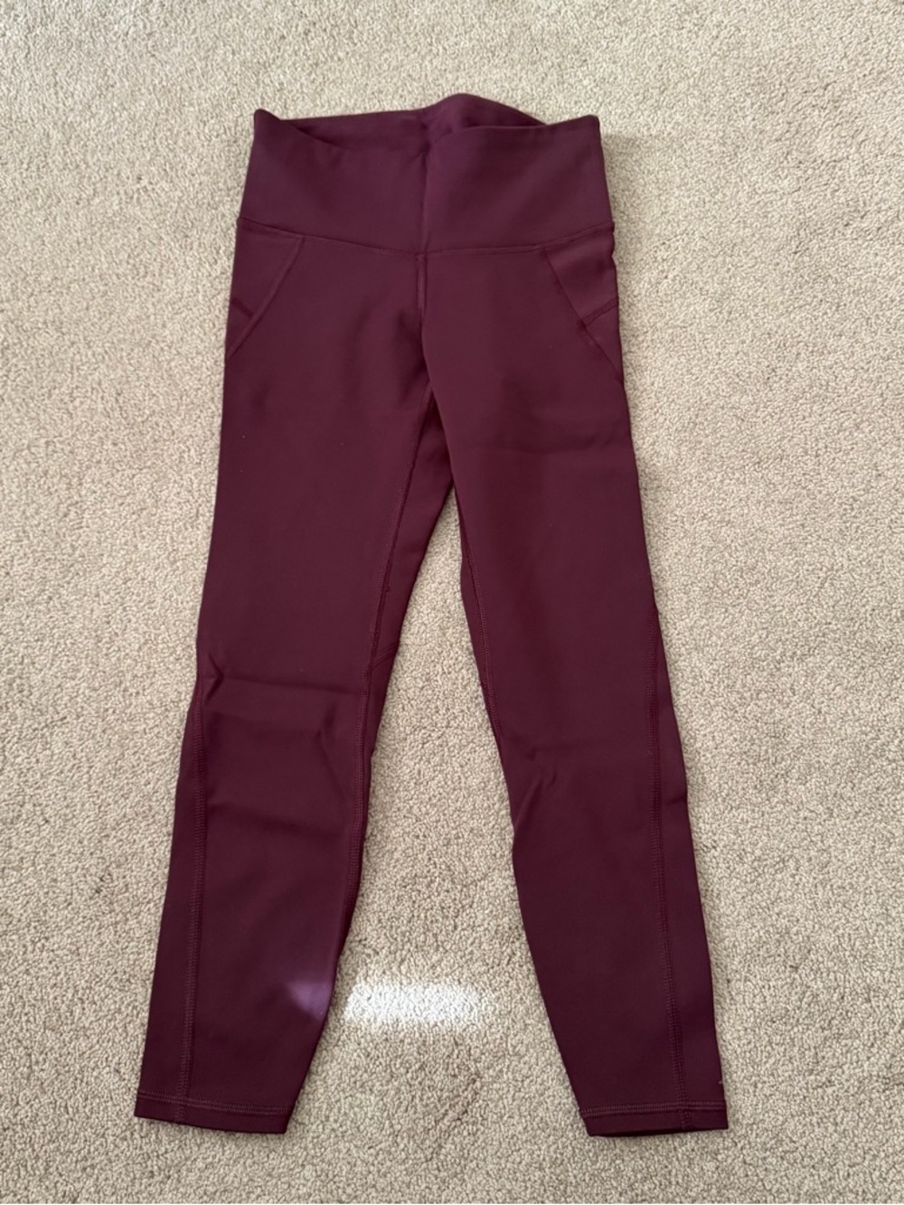 Athleta Deep Plum High-Waist Leggings size XSP
